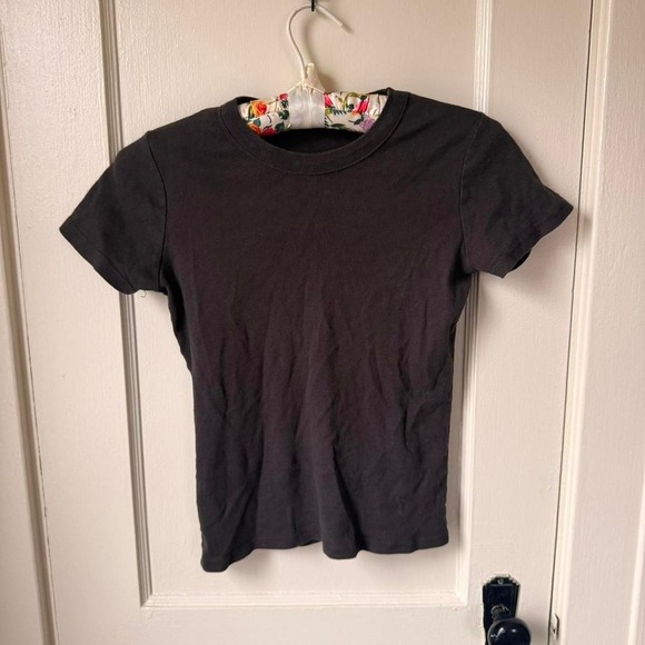 Brandy Melville Tops - Brandy Melville black baby tee tshirt